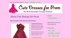 Desktop Screenshot of cutedressesforprom.com