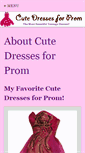 Mobile Screenshot of cutedressesforprom.com